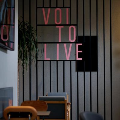 Minimalist training space with natural light.